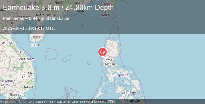 Map of LUZON, PHILIPPINES