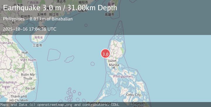 Map of LUZON, PHILIPPINES