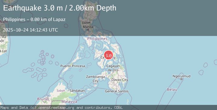 Map of NEGROS- CEBU REG, PHILIPPINES
