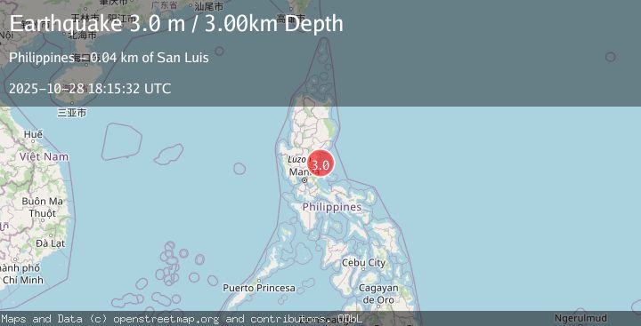 Map of LUZON, PHILIPPINES