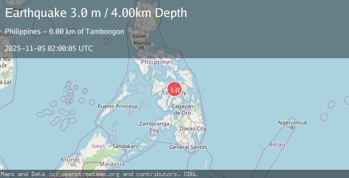 Map of NEGROS- CEBU REG, PHILIPPINES