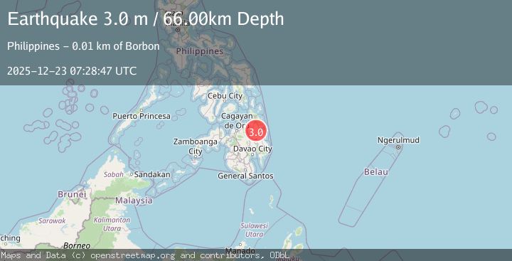 Map of MINDANAO, PHILIPPINES