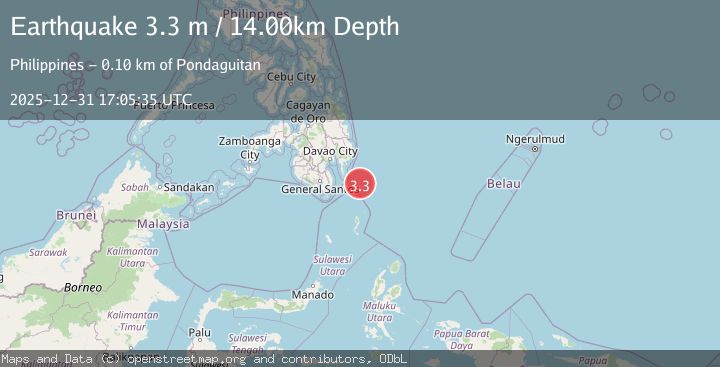 Map of MINDANAO, PHILIPPINES