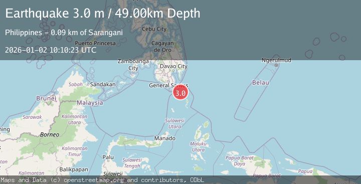 Map of MINDANAO, PHILIPPINES