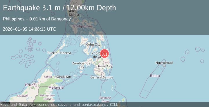 Map of MINDANAO, PHILIPPINES