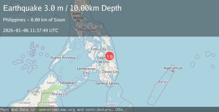 Map of MINDANAO, PHILIPPINES