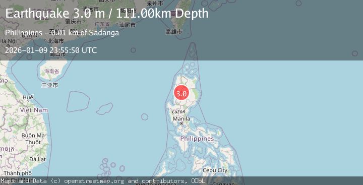 Map of LUZON, PHILIPPINES