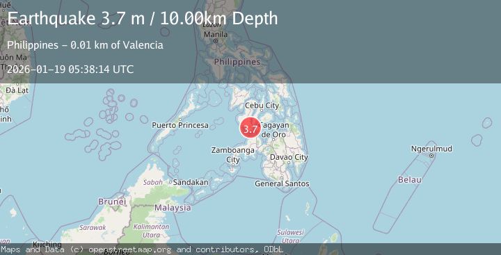 Map of NEGROS- CEBU REG, PHILIPPINES