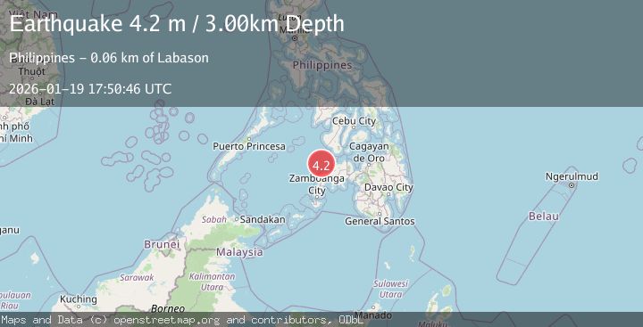 Map of MINDANAO, PHILIPPINES