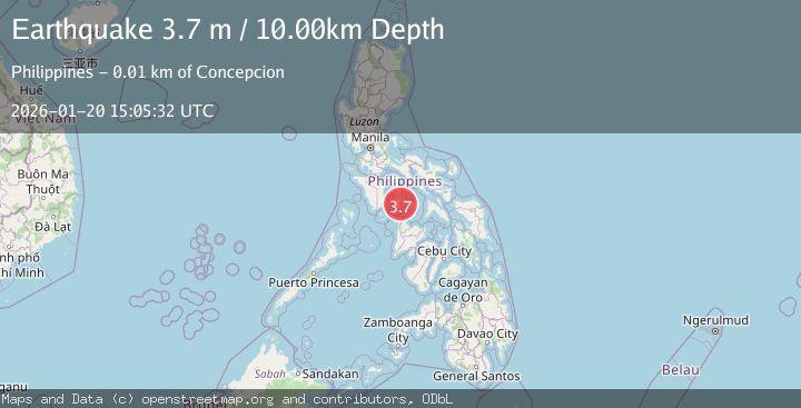 Map of SIBUYAN SEA, PHILIPPINES