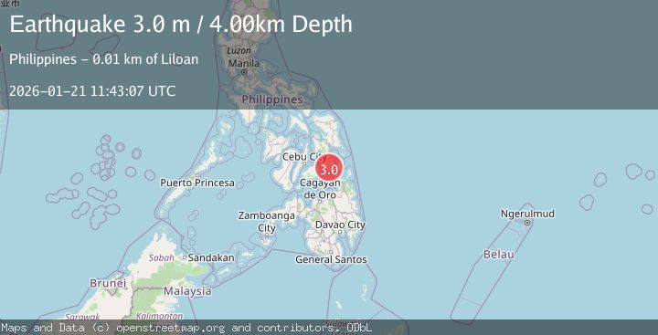 Map of LEYTE, PHILIPPINES