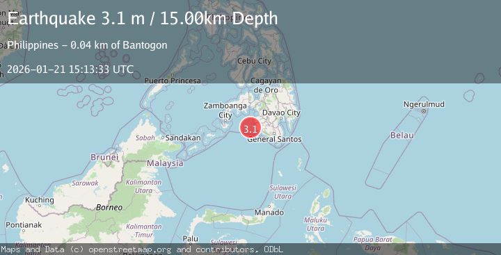 Map of MORO GULF, MINDANAO, PHILIPPINES
