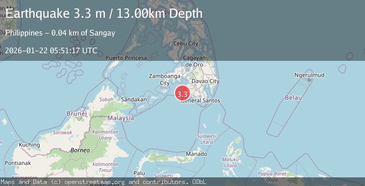 Map of MORO GULF, MINDANAO, PHILIPPINES