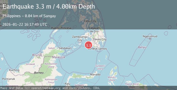 Map of MORO GULF, MINDANAO, PHILIPPINES