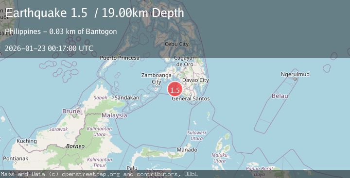 Map of MORO GULF, MINDANAO, PHILIPPINES