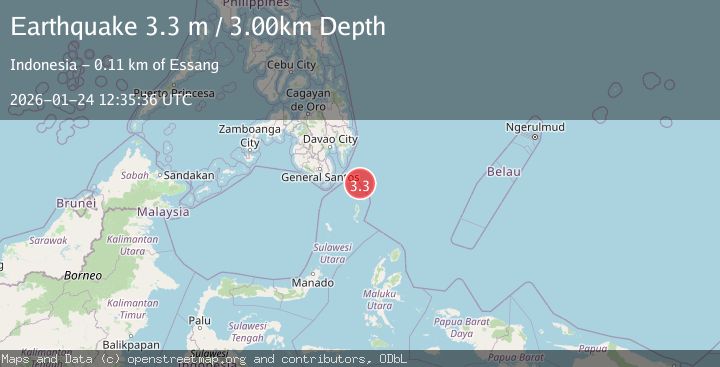 Map of MINDANAO, PHILIPPINES