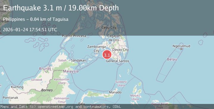 Map of MORO GULF, MINDANAO, PHILIPPINES