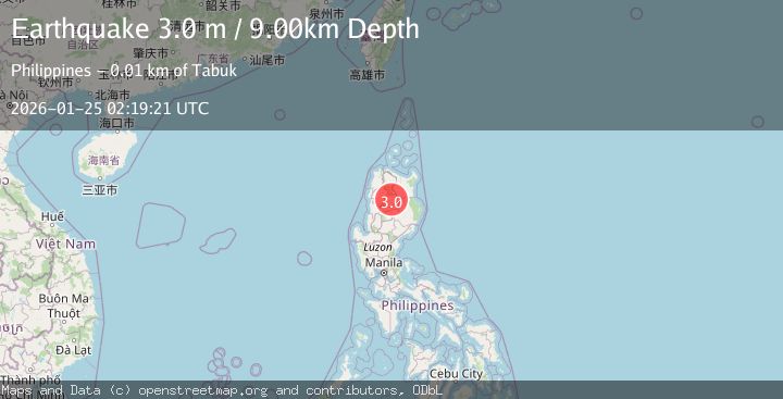 Map of LUZON, PHILIPPINES