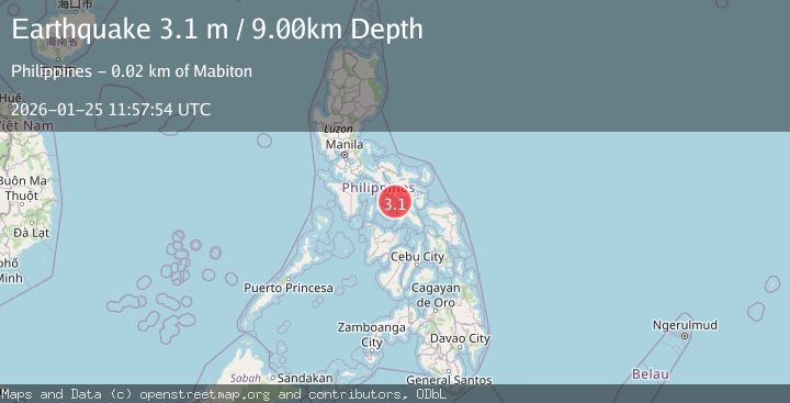 Map of MASBATE REGION, PHILIPPINES