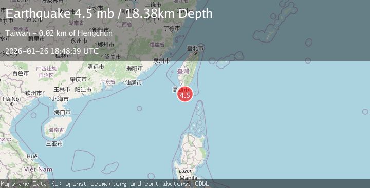 Map of TAIWAN REGION