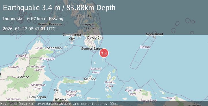 Map of MINDANAO, PHILIPPINES