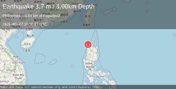 Map of LUZON, PHILIPPINES