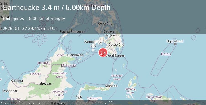 Map of MORO GULF, MINDANAO, PHILIPPINES