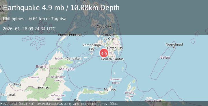 Map of MORO GULF, MINDANAO, PHILIPPINES