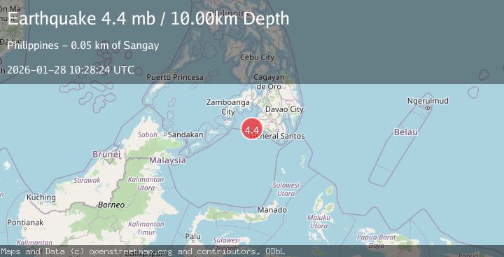 Map of MORO GULF, MINDANAO, PHILIPPINES
