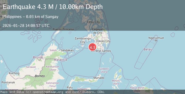 Map of MORO GULF, MINDANAO, PHILIPPINES