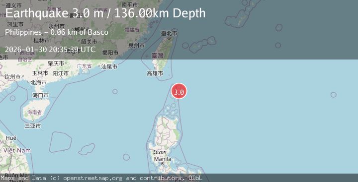 Map of BATAN ISL REGION, PHILIPPINES