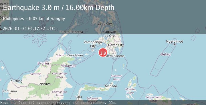 Map of MORO GULF, MINDANAO, PHILIPPINES