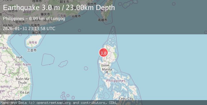 Map of LUZON, PHILIPPINES