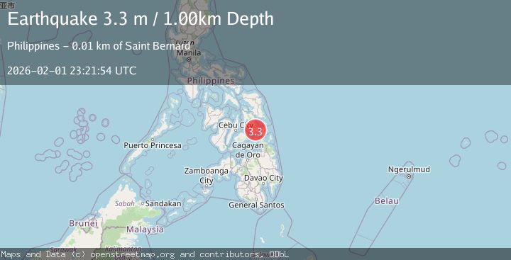 Map of LEYTE, PHILIPPINES