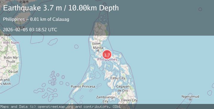 Map of LUZON, PHILIPPINES