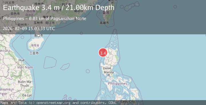 Map of LUZON, PHILIPPINES