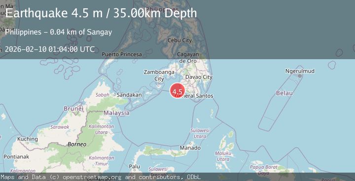 Map of MORO GULF, MINDANAO, PHILIPPINES