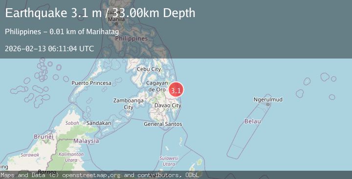Map of MINDANAO, PHILIPPINES