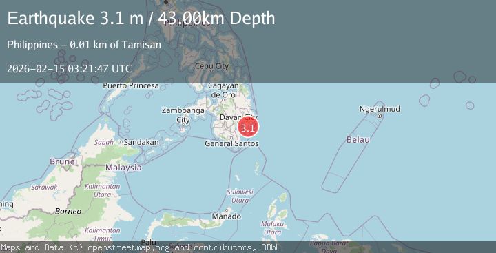 Map of MINDANAO, PHILIPPINES