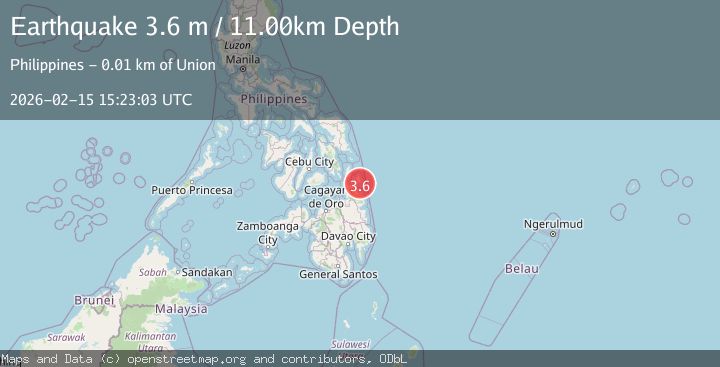 Map of MINDANAO, PHILIPPINES