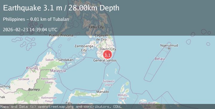 Map of MINDANAO, PHILIPPINES