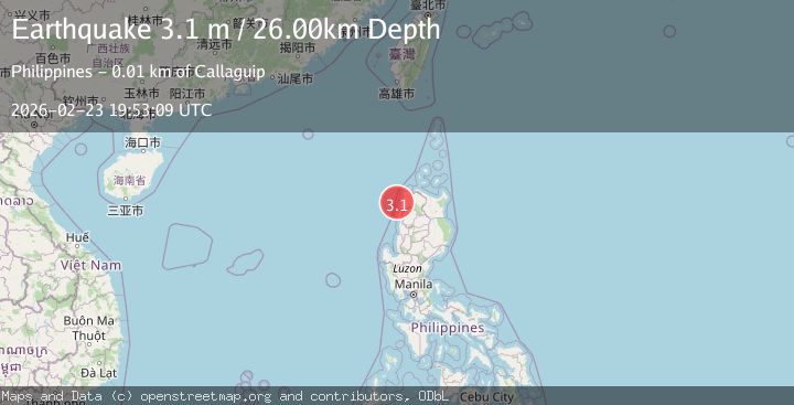 Map of LUZON, PHILIPPINES