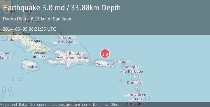 Map of PUERTO RICO REGION