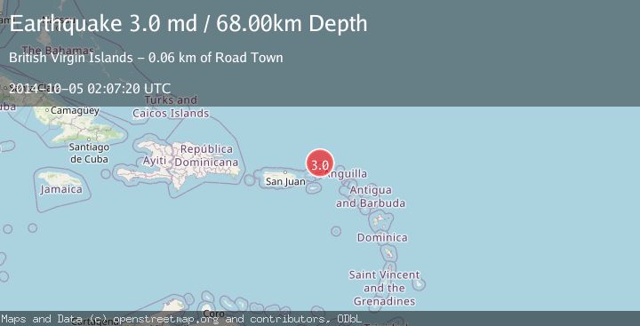 Map of VIRGIN ISLANDS REGION