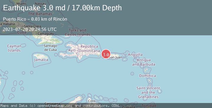Map of MONA PASSAGE, PUERTO RICO