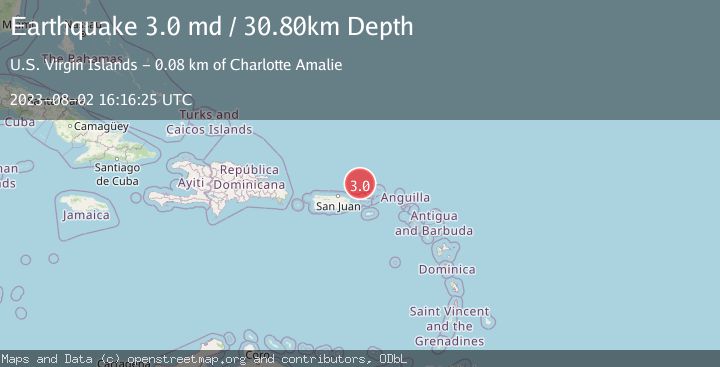 Map of VIRGIN ISLANDS REGION