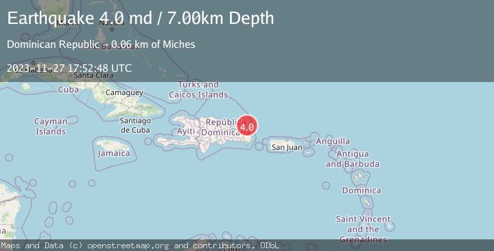 Map of DOMINICAN REPUBLIC REGION