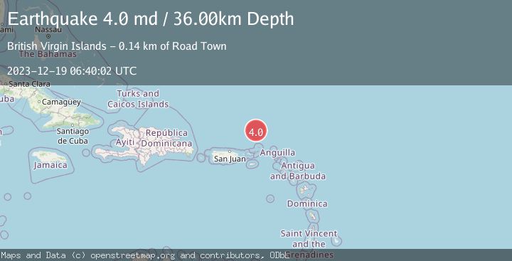Map of VIRGIN ISLANDS REGION
