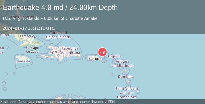 Map of VIRGIN ISLANDS REGION