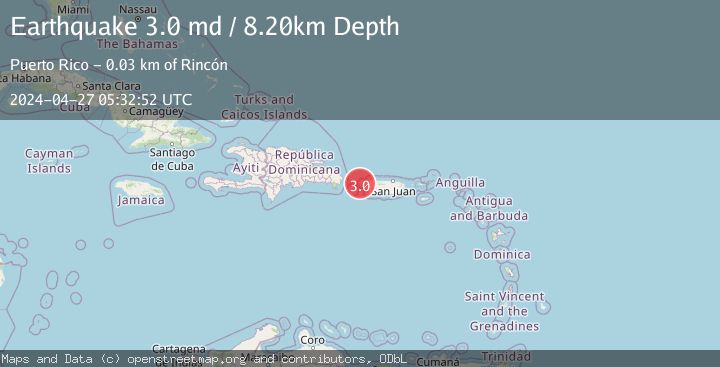 Map of MONA PASSAGE, PUERTO RICO
